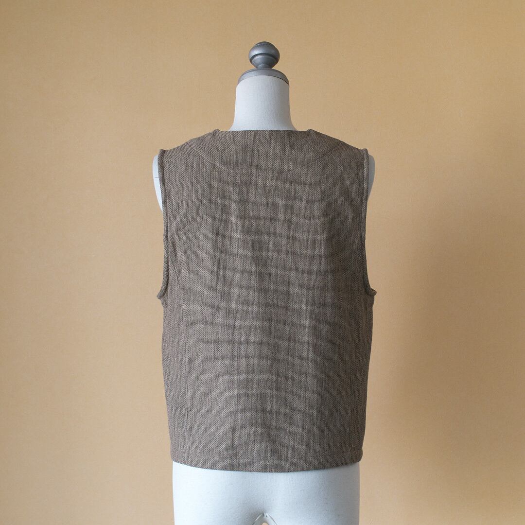 atelier naruse アトリエナルセ コットンドビーベスト cotton dobby vest
