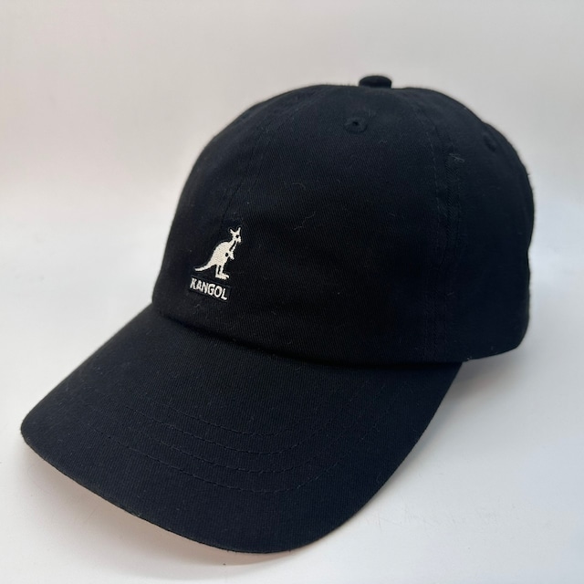 KANGOL/カンゴール　ウォッシュドローキャップ　ブラック