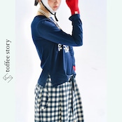 ほっこり主役、青チェックパンツ 《i0722》