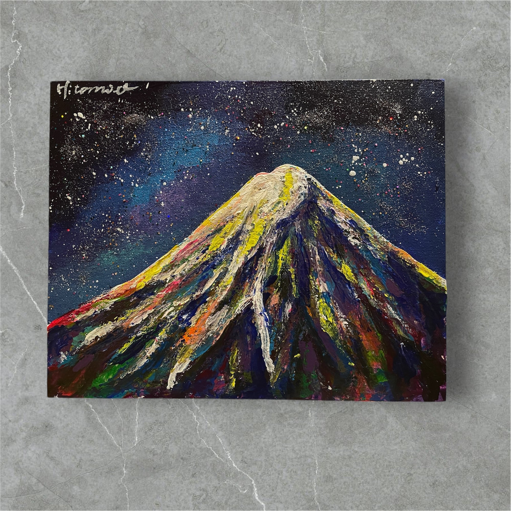 A-146/24】風景画 ハワイ 海 原画 絵画 キャンバス 真作 インテリア