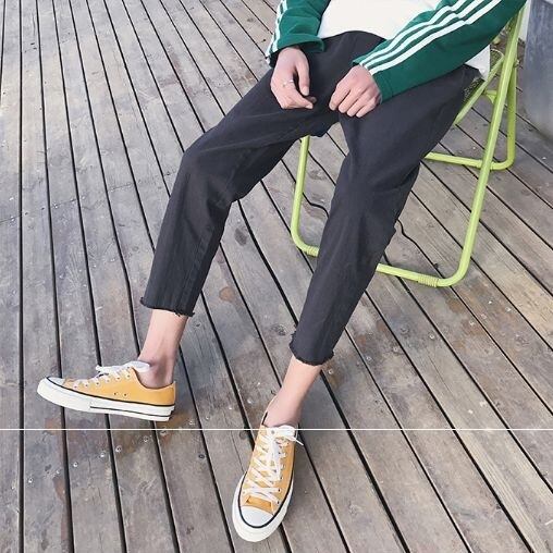 全3色 パンツ ゆったり ウエストゴム 無地 シンプル ラフ