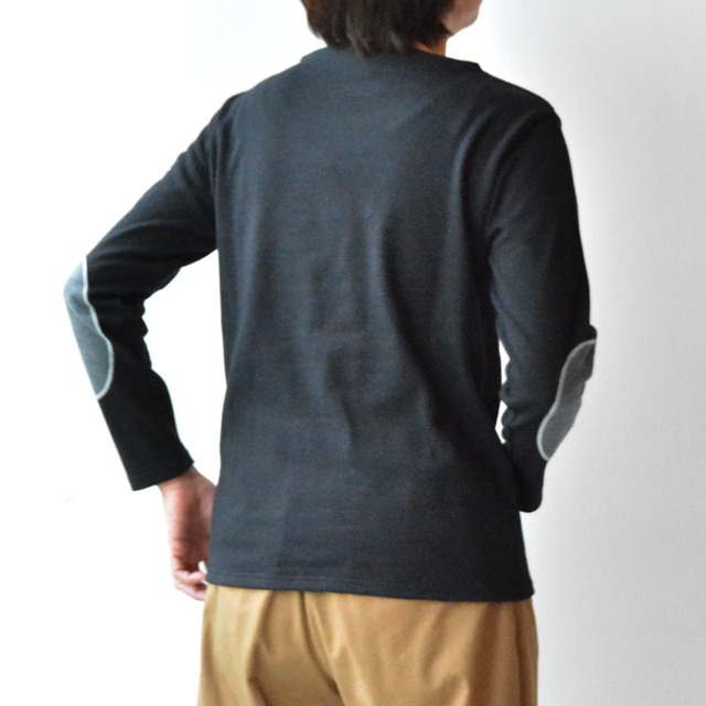 セントジェームス SAINT JAMES ウエッソン無地エルボーパッチ(13JCOUES.UCOUD.U)NOIR T1