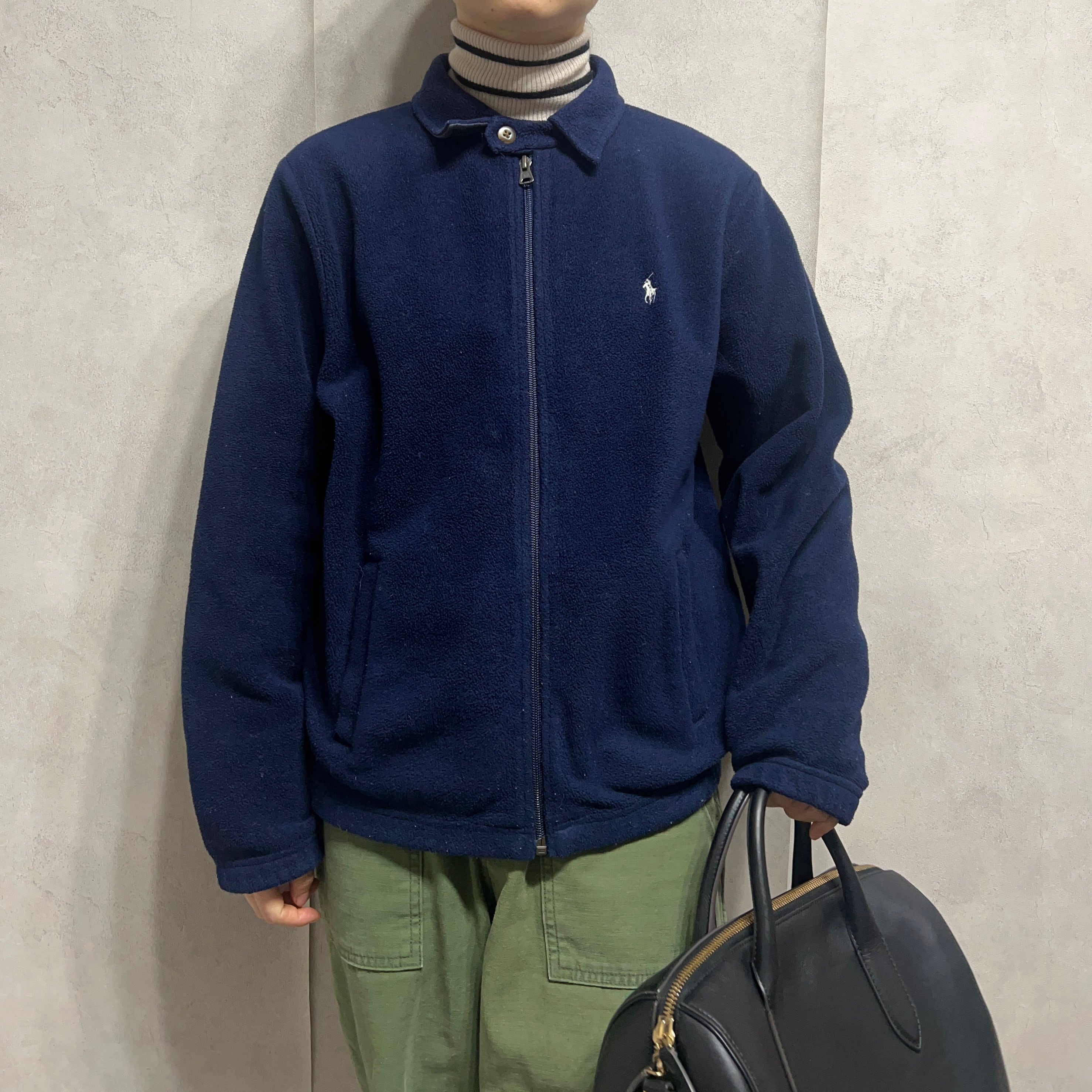 Polo by Ralph Lauren ボアフリースジャケット Lサイズ ネイビー