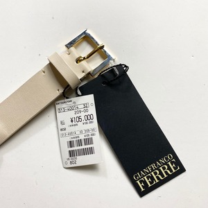 GIANFRANCO FERRE zip design leather belt