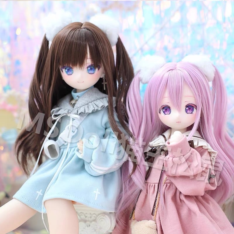 全5色！セットウィッグ BJD 1/3 1/4 1/6 MDD KUMAKO かつら 耐熱