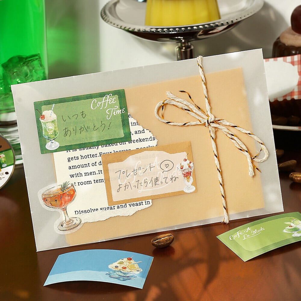 ロールシール 書けるステッカー 喫茶アラモード | てんくーどう