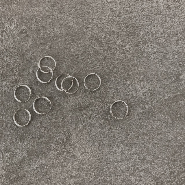 silver hoop pierce（10mm）