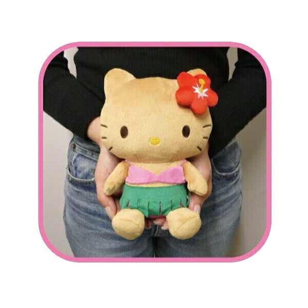 サンリオ ハローキティ 日焼けシリーズ お座りぬいぐるみ ハイビスカス