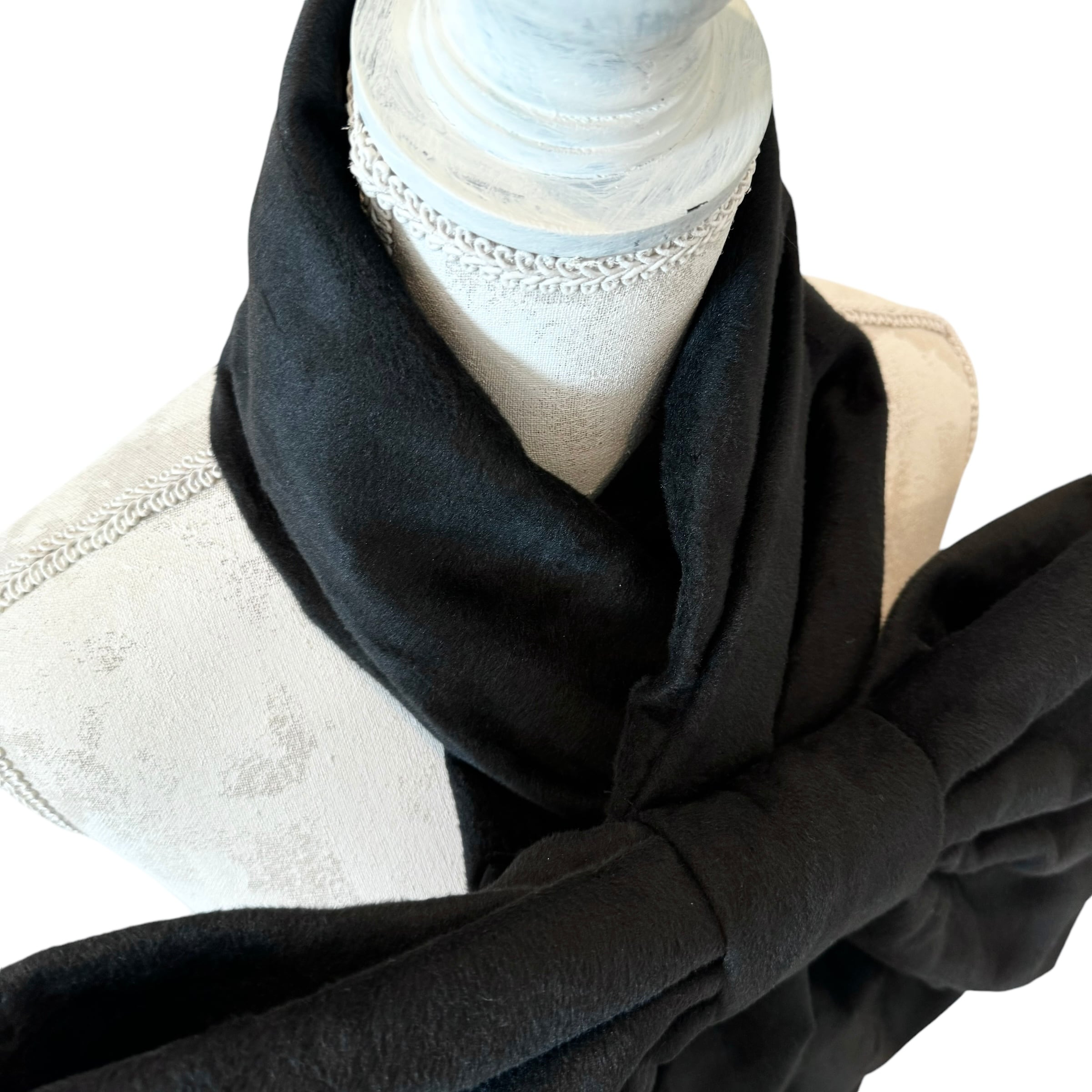 リボンマフラー BLACK