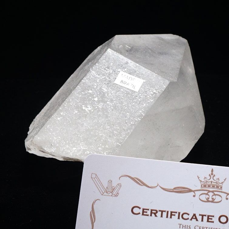 水晶 クラスター ブラジル ミナスジェライス州 コリント産 レムリアンシード 証明書付属 一点物 282-221