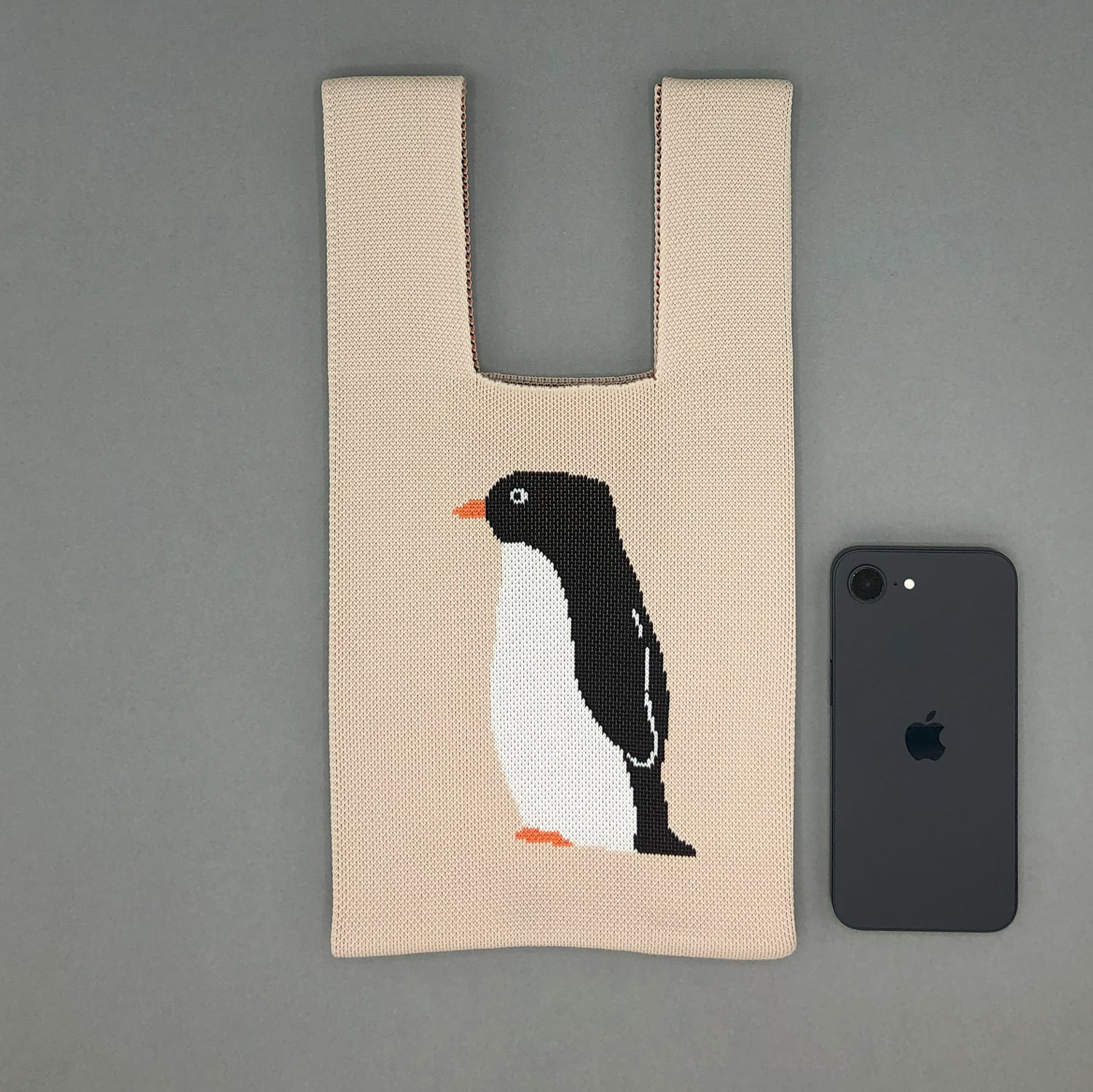 ぺんぎん JIN KITAMURA】KNIT MINI MARCHE BAG ペンギン ニット ミニマルシェ