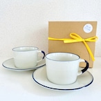 【コーヒーカップ ソーサー付き 250ml/ラッピング込み/ペアセット/ギフトセット】Manses Design モンセスデザイン 公式輸入代理店|北欧食器|結婚祝い|ギフト|食洗機対応|Månses Design