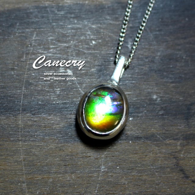 Kさまオーダー、アンモライトのネックレス