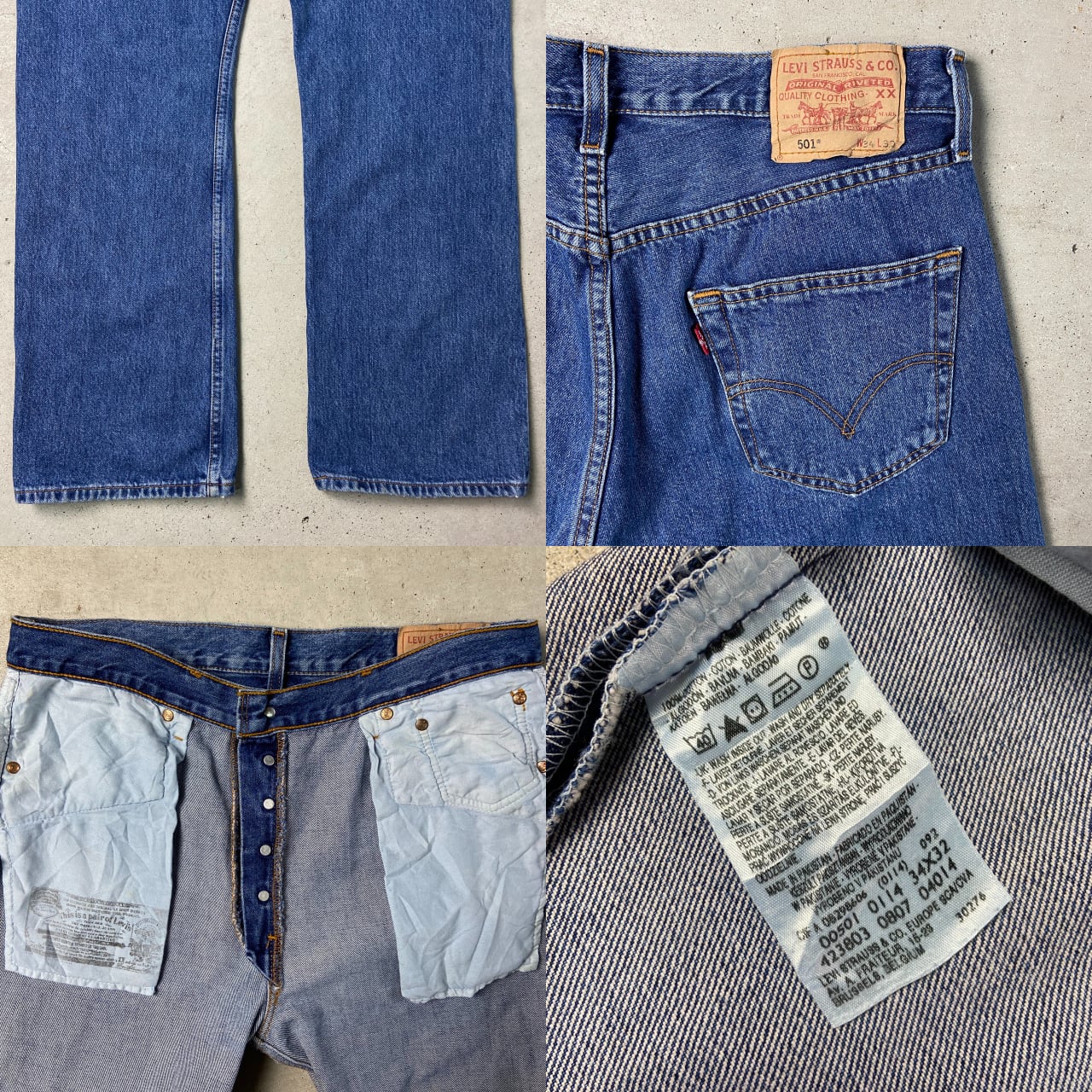 Levi's リーバイス 501 デニムパンツ ストレート メンズW34 古着