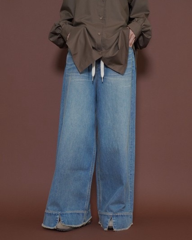 SALE！CYAN  TOKYO シアントーキョー　スリットヘムビンテージバギー　507407