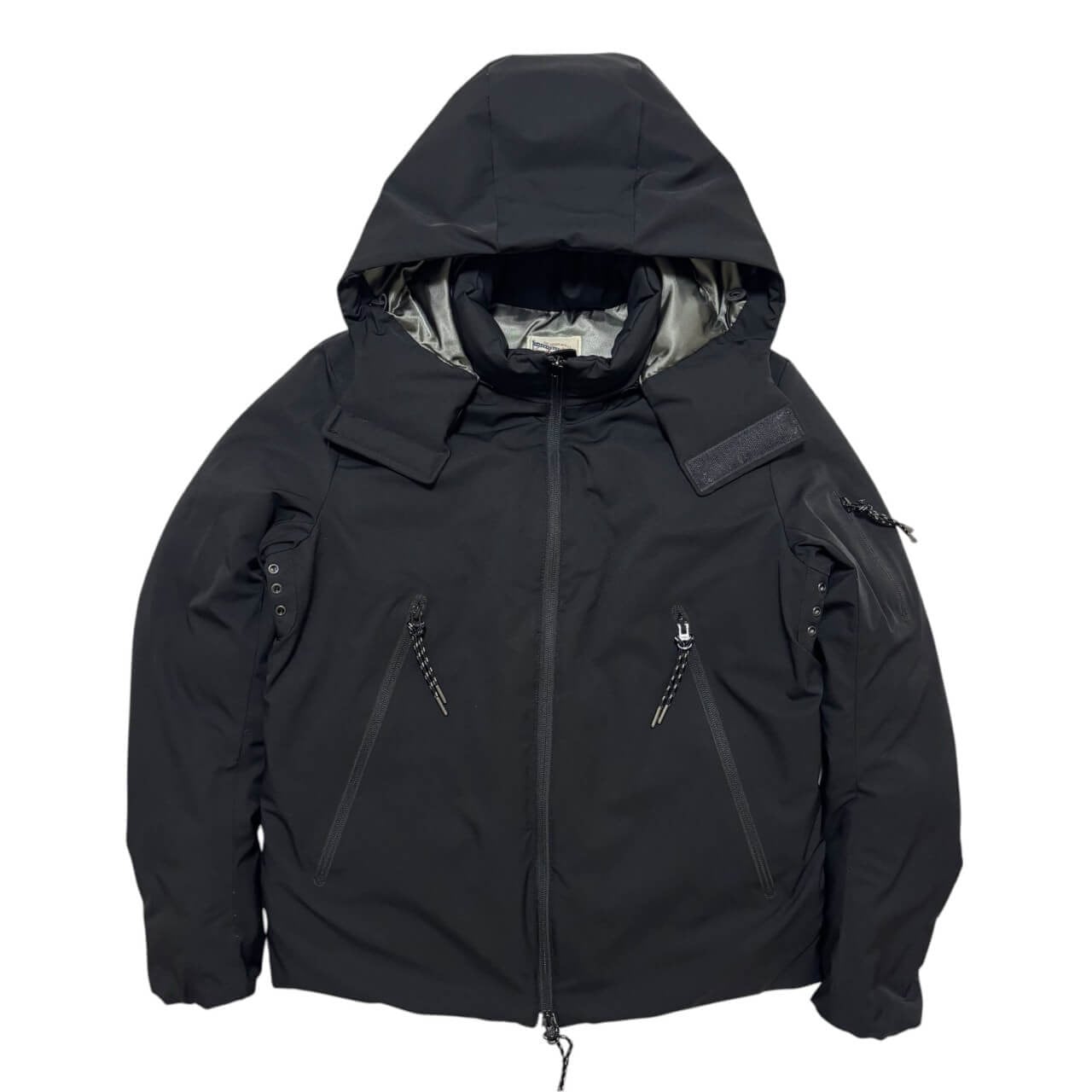 古着 ザ・ダファー・オブ・セントジョージ ダウンジャケット クリーニング済み DUFFER ストレッチ素材 黒 メンズM