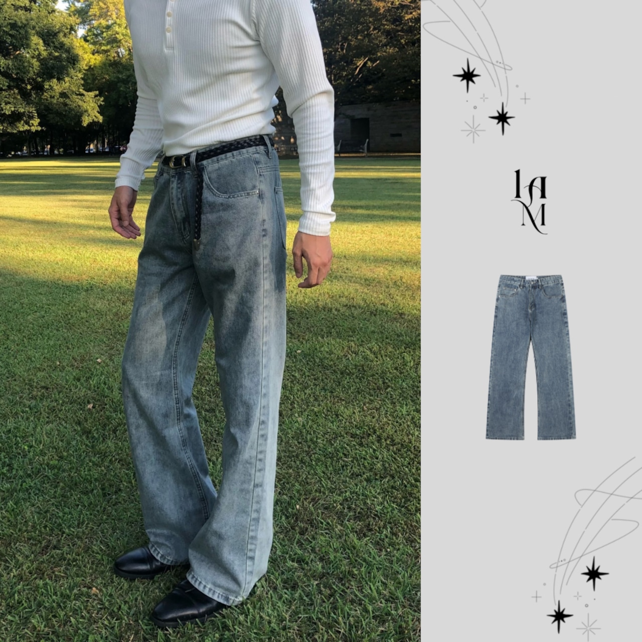 Signature Curve Bootcut Denim [Light Blue] - 1
