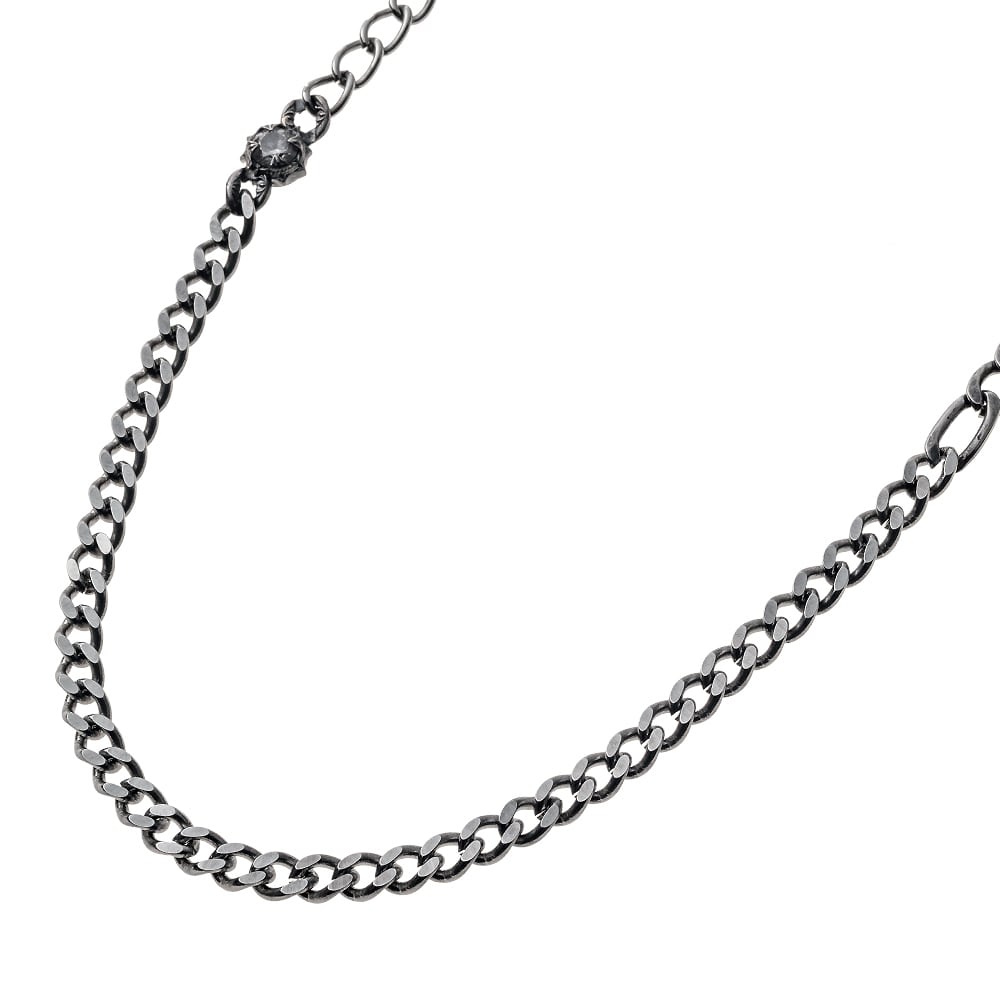 シルバーアクセントSUS喜平ネックレス ACCN0080 Stainless Steel Curb