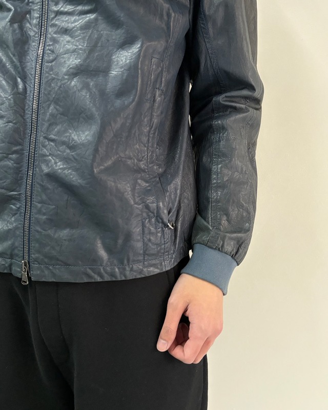leather bomber jacket