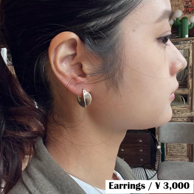 TOPANGA Jewelry 　Dome hoop earrings　ドームフープピアス　ピアス　ギフト　プレゼント　ジュエリー　イヤリング　