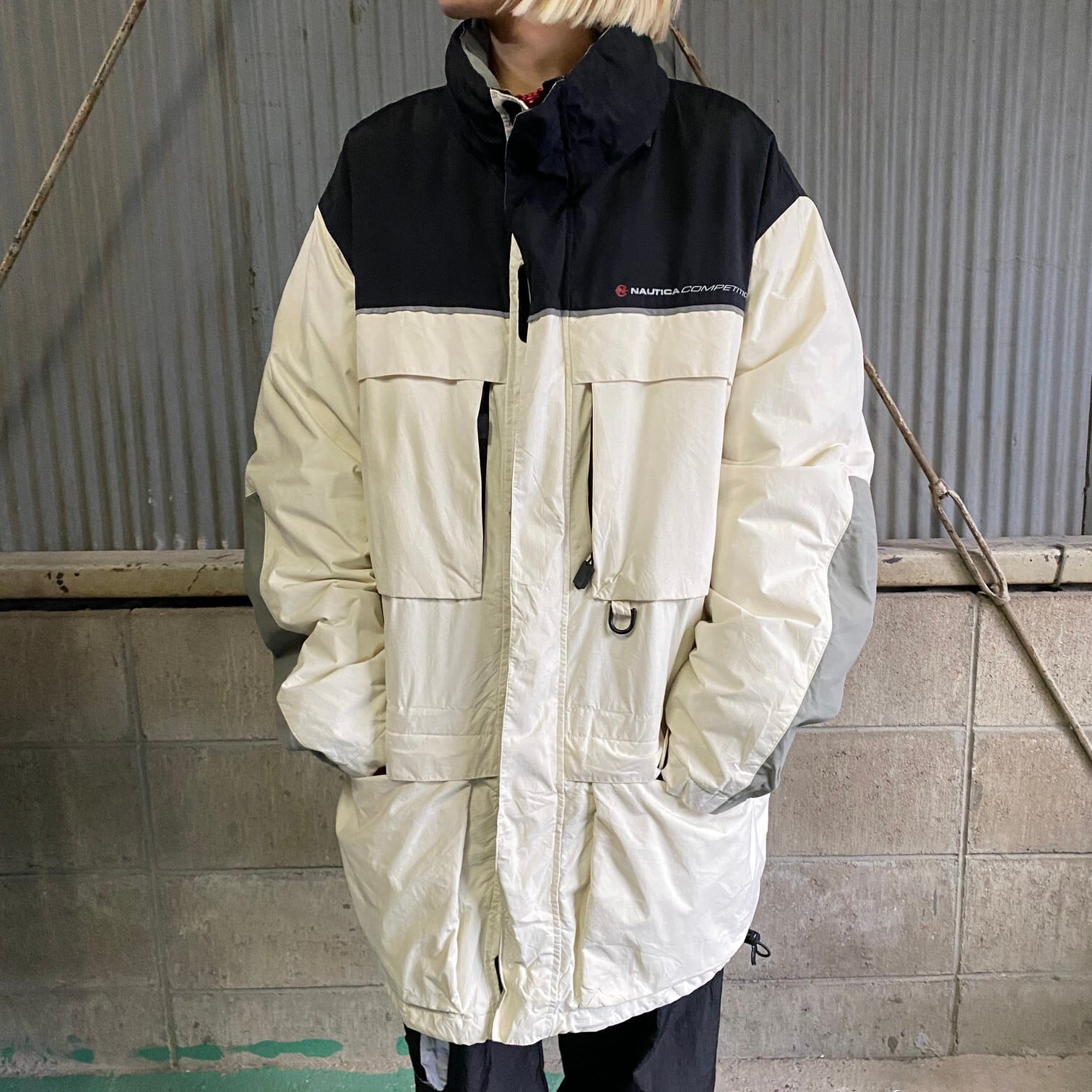 送料込み！NAUTICA 90-00s ナイロンセーリングジャケット サイズXL