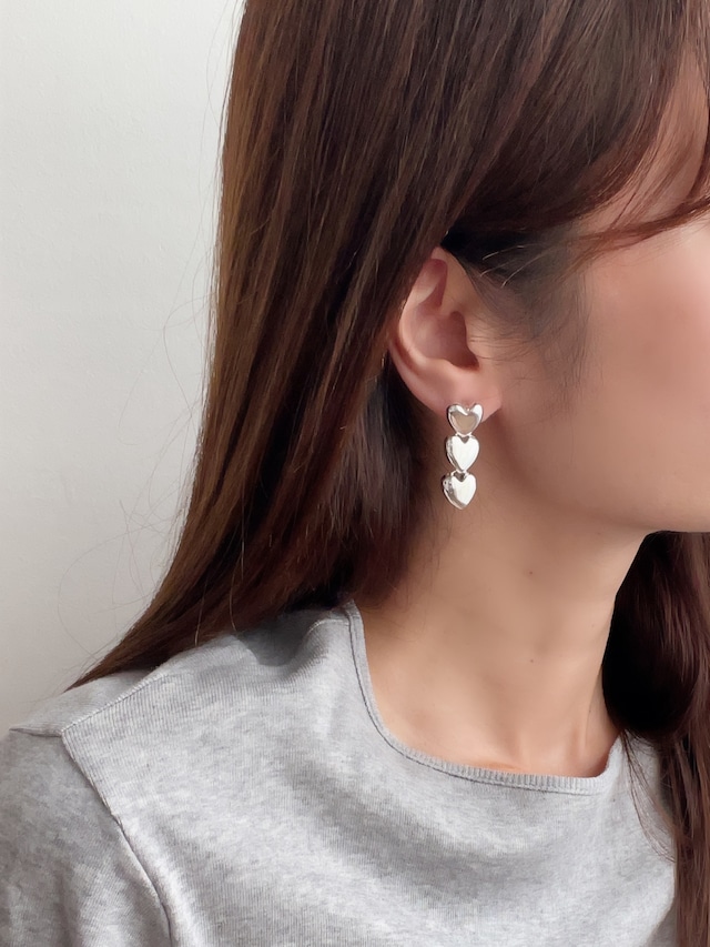 (即納) Fil. / Heart range earring | 2color