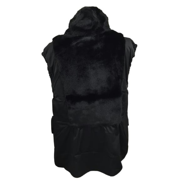 スーパービューティー ベストフェイクファー 胸元スパンコール