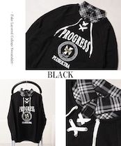 ◆フェイクレイヤード カレッジ スウェット◆ng-61225