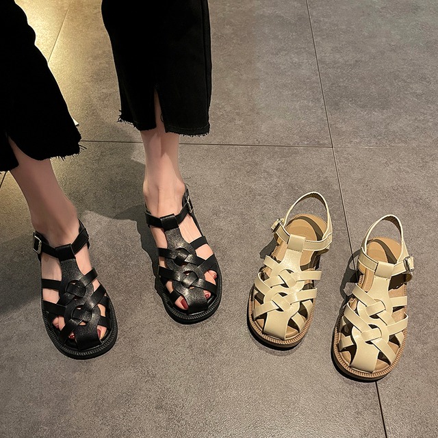 サンダルサマーレッドスタンダード 靴 シューズ レトロ 夏物 部族の婦人靴98727902276