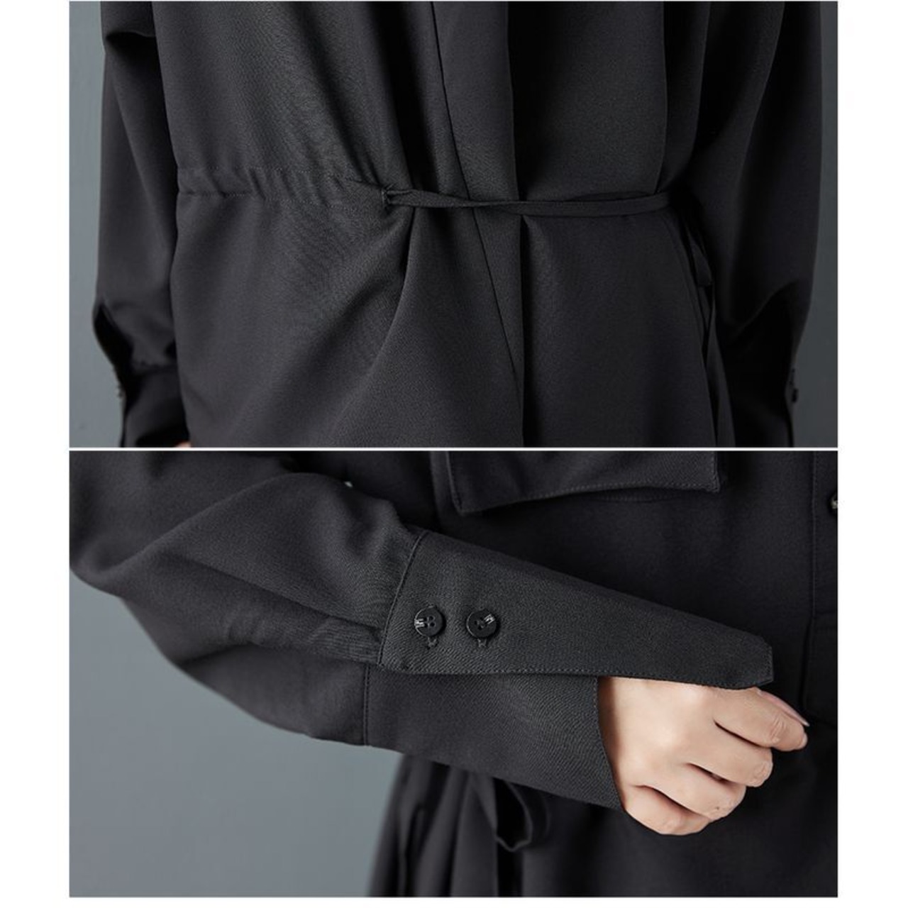 アシンメトリー 変形 シャツワンピース 00250