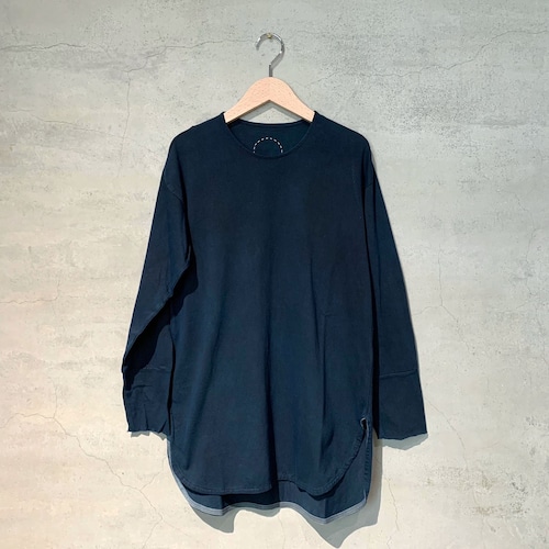 【COSMIC WONDER】Organic cotton long sleeve pullover/Sumi yambaru indigo/02R03001-5