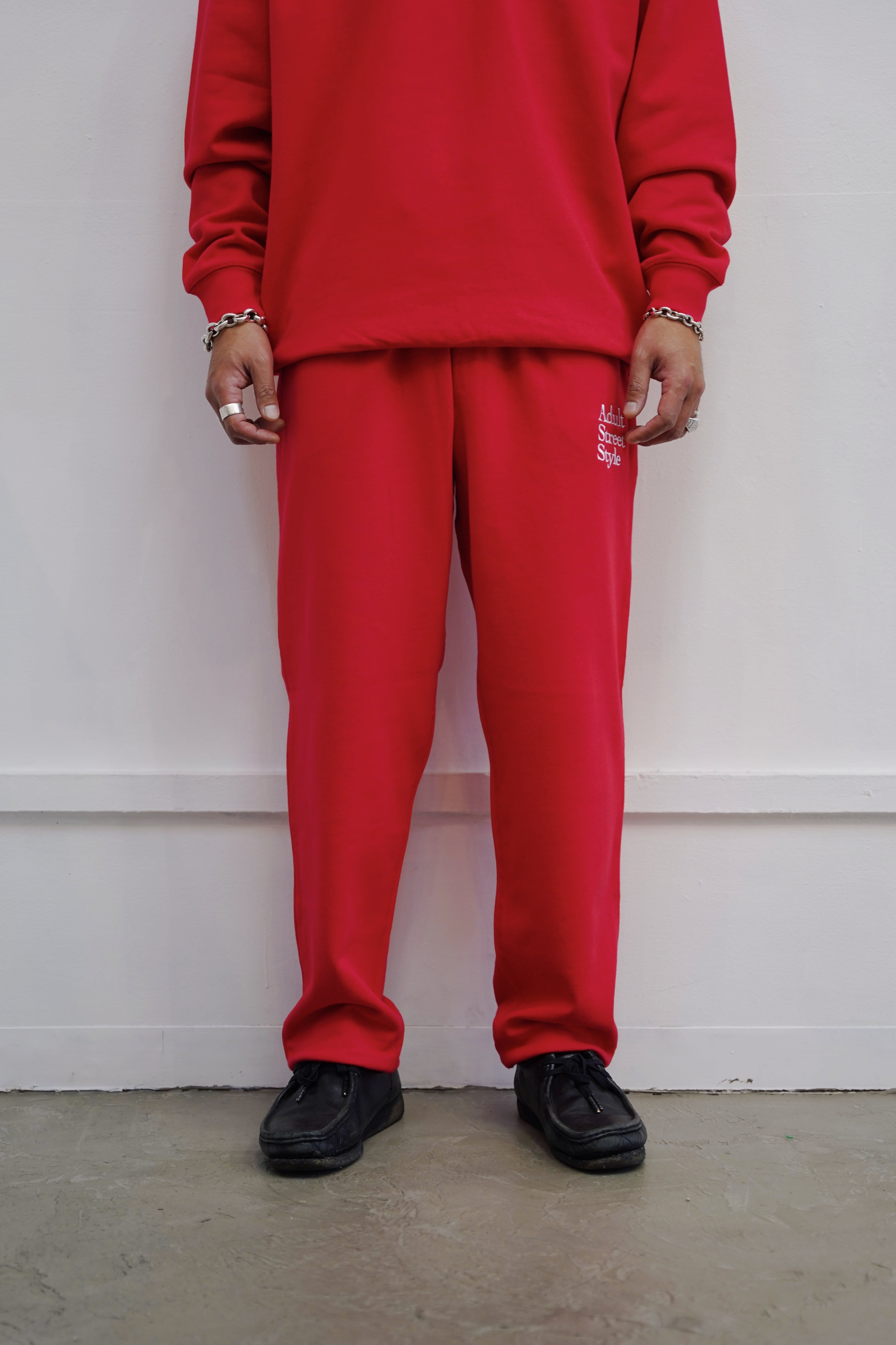 Mine&Mom. マイン&マム　トレーナー・パンツセットアップ MM ASS TEAM SWEAT SETUP RED | BEARD ROOM