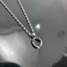 CROWN HORSESHOE w/ BLACK DIAMOND NECKLACE / クラウンホースシューブラックダイヤモンドネックレス