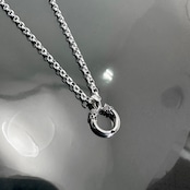 CROWN HORSESHOE w/ BLACK DIAMOND NECKLACE / クラウンホースシューブラックダイヤモンドネックレス