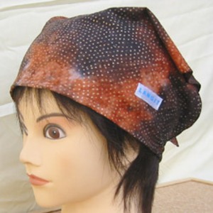 バティック 三角巾帽子 01