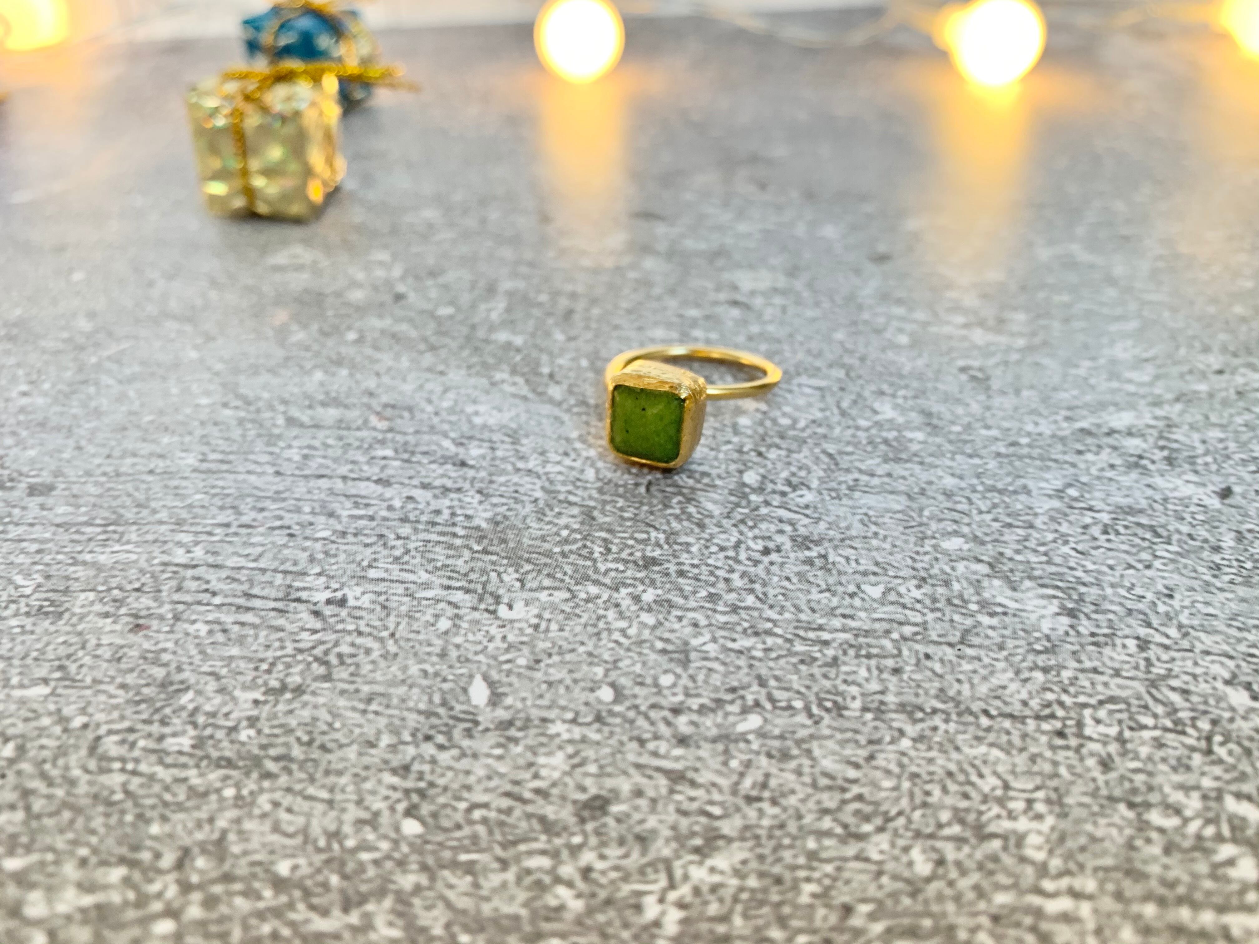 トルコ天然石リング2Q