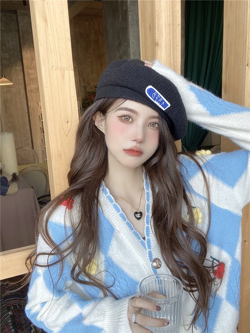 セーター コート Vネックニットカーディガンオータムウィンターカジュアルトップス ロング 秋物 冬物 YY-ファッション78653714317