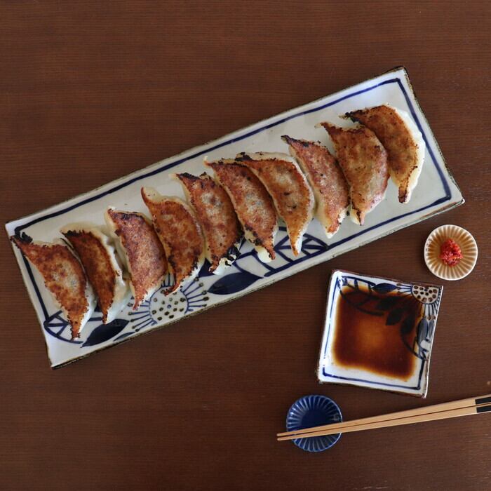 波佐見焼 一龍陶苑 豆皿 箸置き しのぎ Hasami-yaki Small dish #003