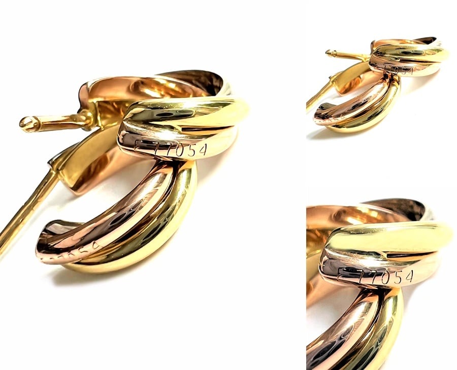 CARTIER / カルティエ トリニティ イヤリング ピアス K18YG/WG/PG