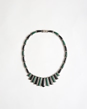 1980-90's Mexican Silver / Thunder Crest Necklace