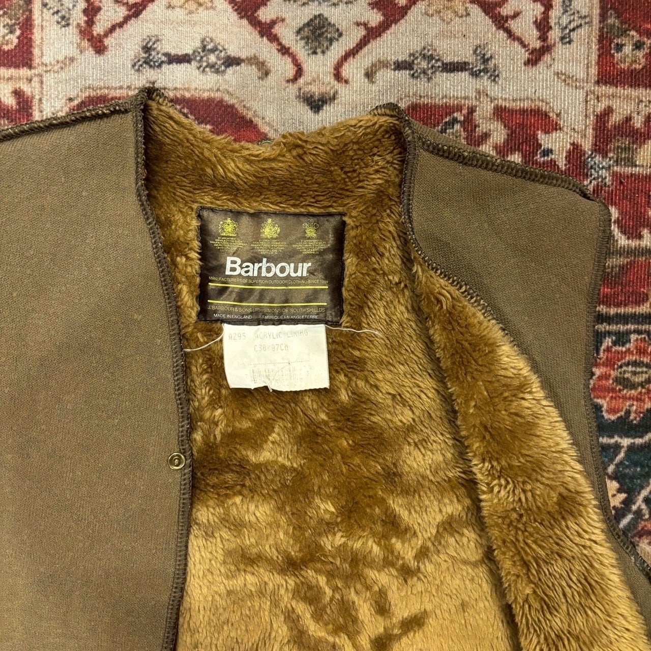 90s Barbour Liner Vest バブアー ライナーベスト ヴィンテージ 英国