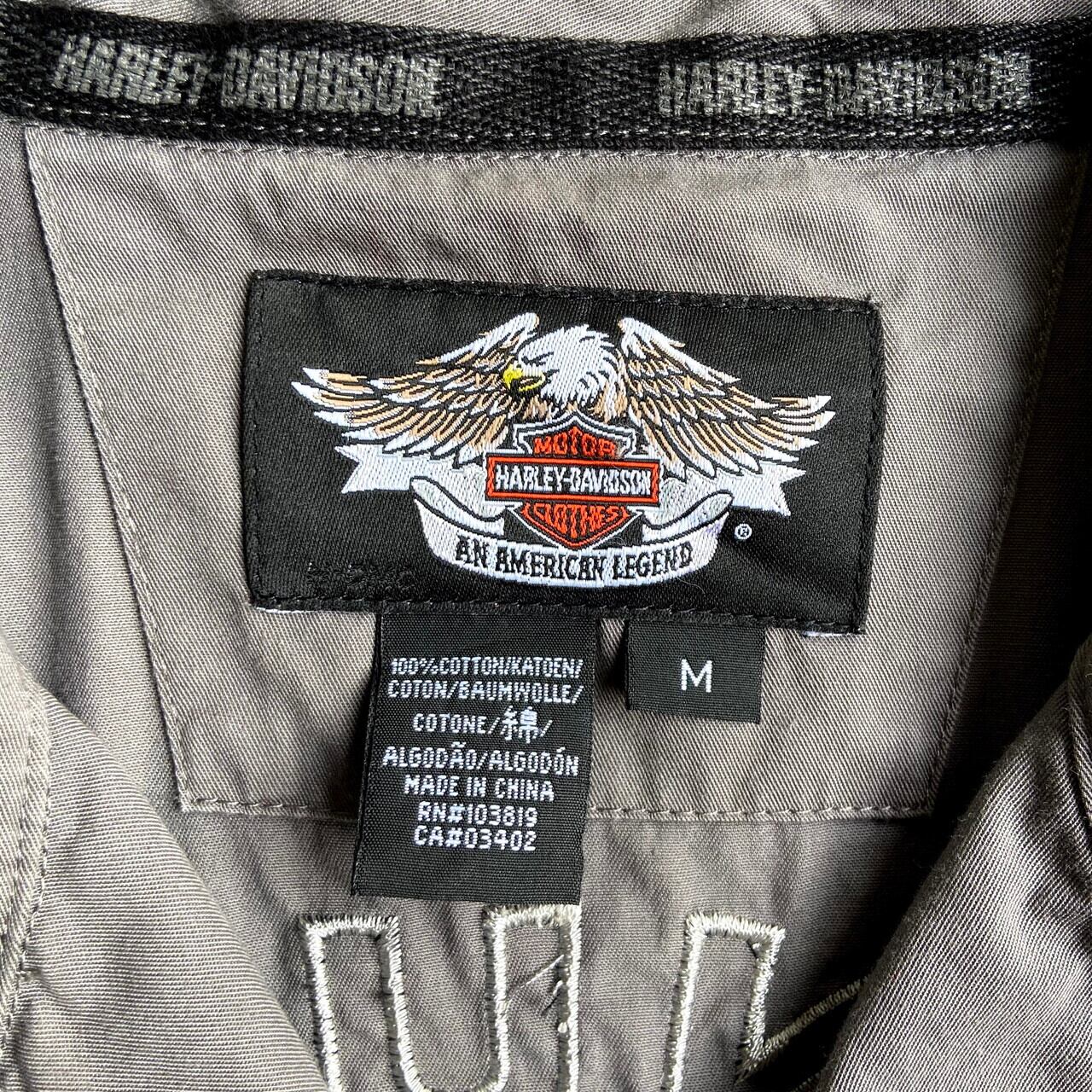 Harley-Davidson ハーレーダビッドソン バックロゴ刺繍 ワッペン 半袖