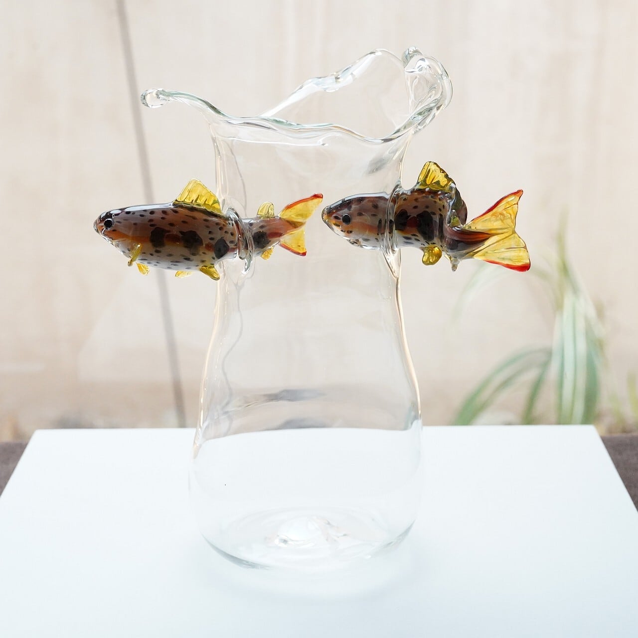 トルコ製　エンゼルフィッシュ　ガラス工芸品 トルコ製 エンゼルフィッシュ ガラス工芸品