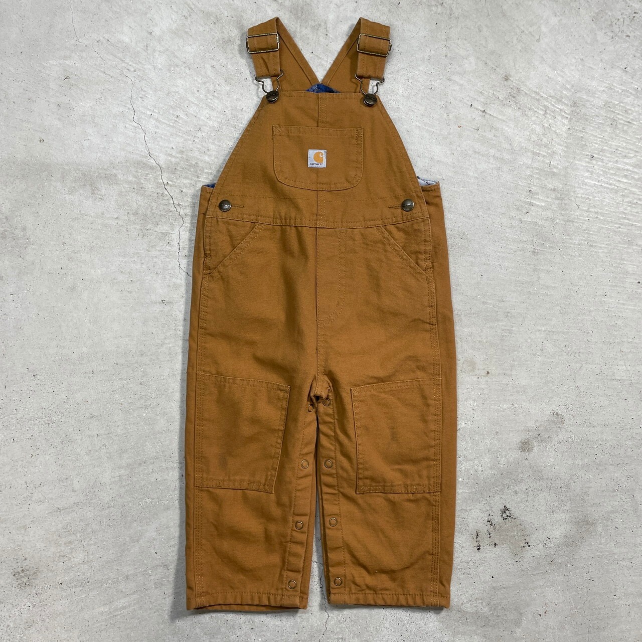 Kids】Carhartt カーハート ダック地 オーバーオール 裏地付き キッズ 