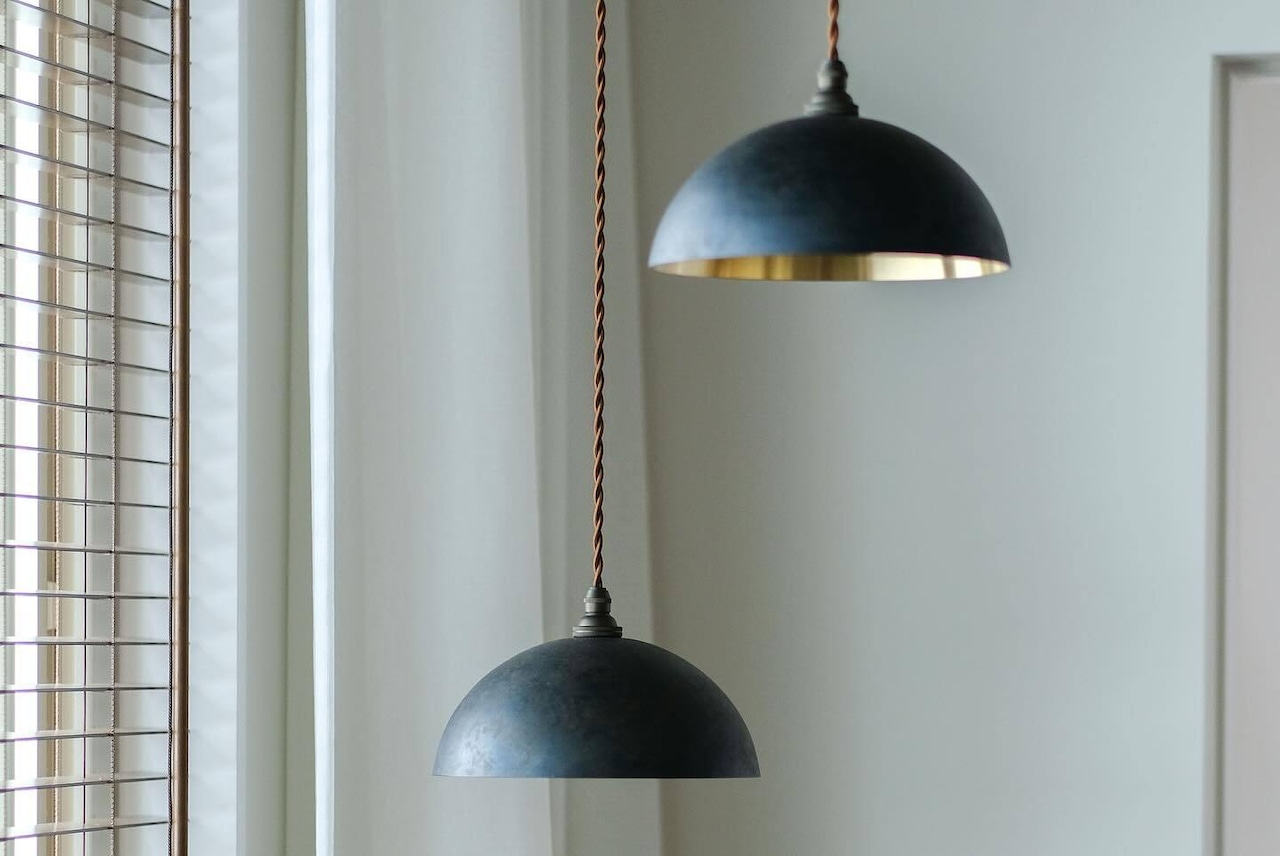 FUTAGAMI/ペンダントランプ「半球」削りだし