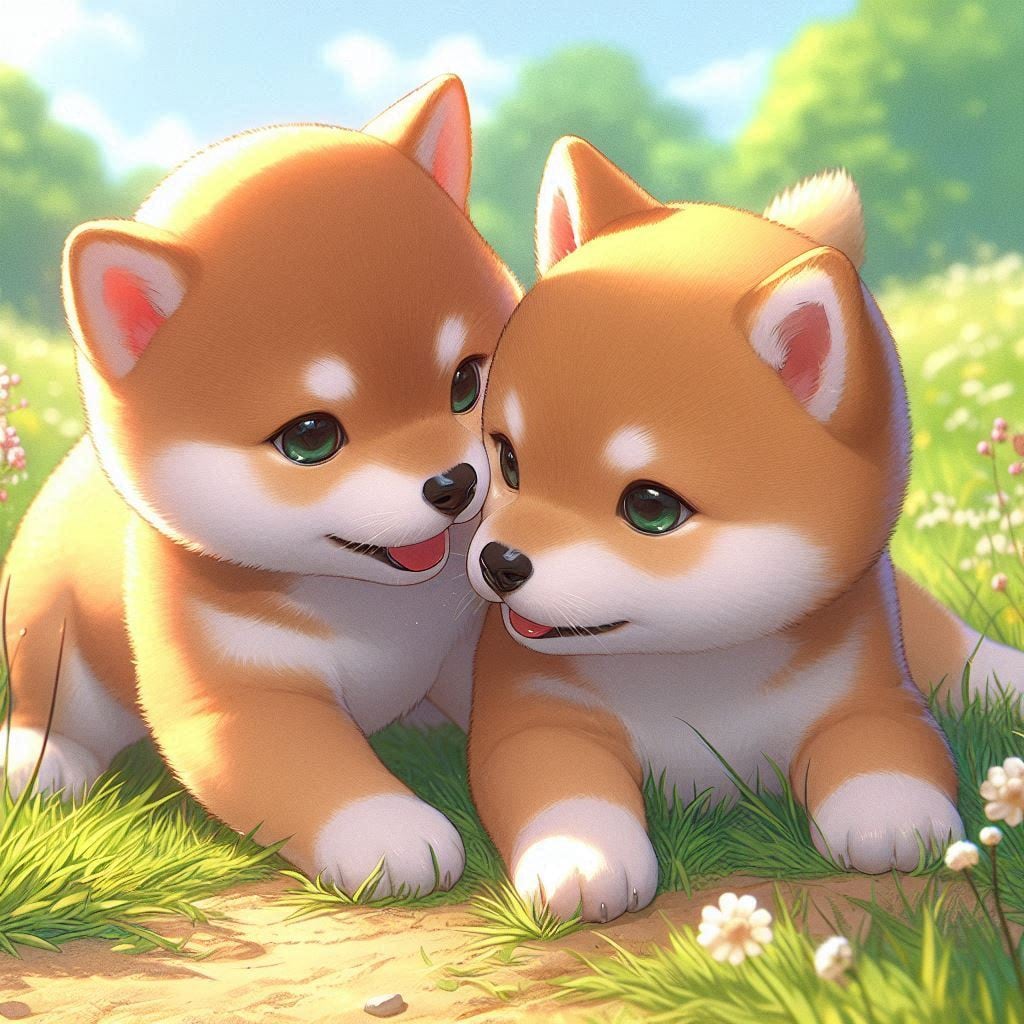 1点限り 三日月と柴犬と蛍 アニメーショmp4と 2Ｌ判 1枚 デジタル手描き 5cb12a0e99796d25e3edaaa000966f