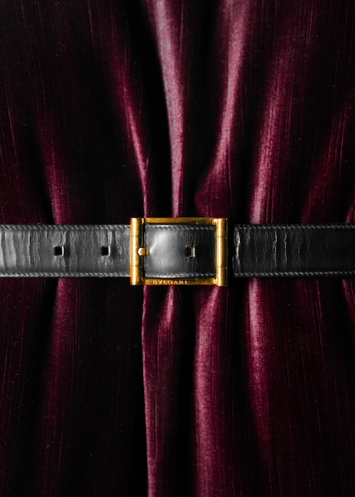 00’s BVLGARI leather belt