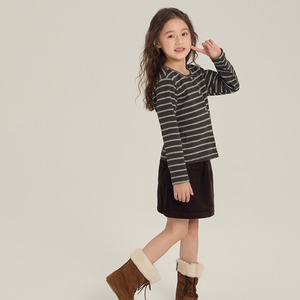 秋レトロボーダーカーディガン