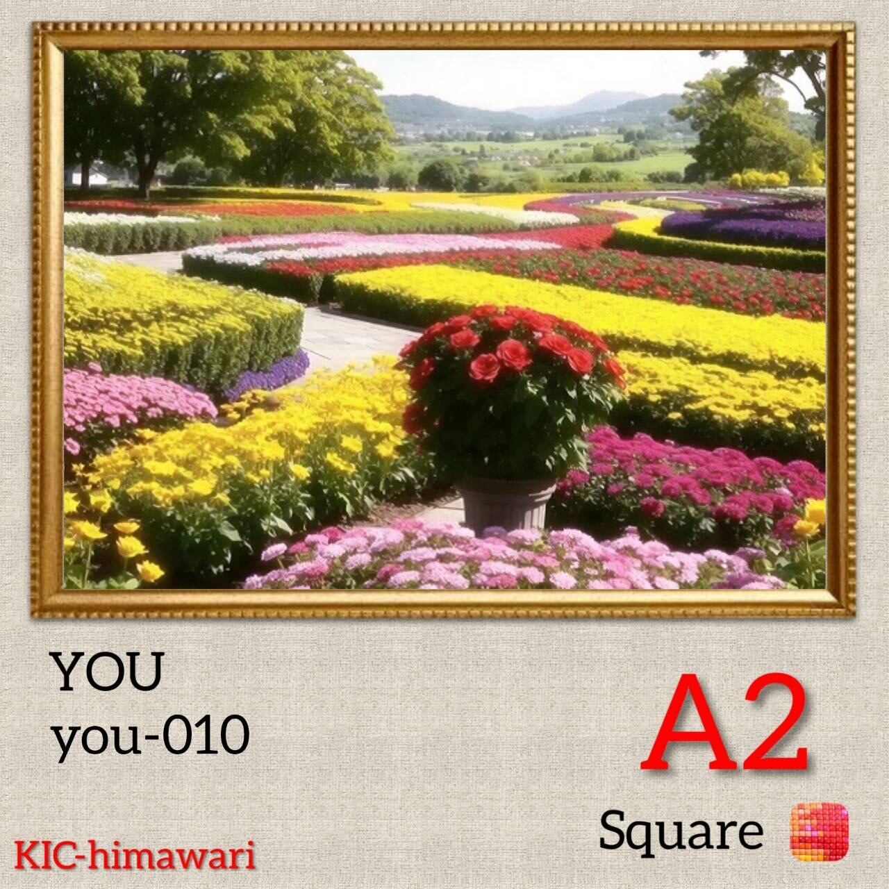 A2サイズ 四角ビーズ【you-010】ダイヤモンドアート