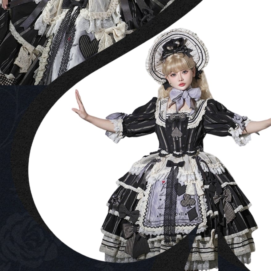 Classical Puppet クラロリ ドレス+ボンネット 2点セット｜撮影会